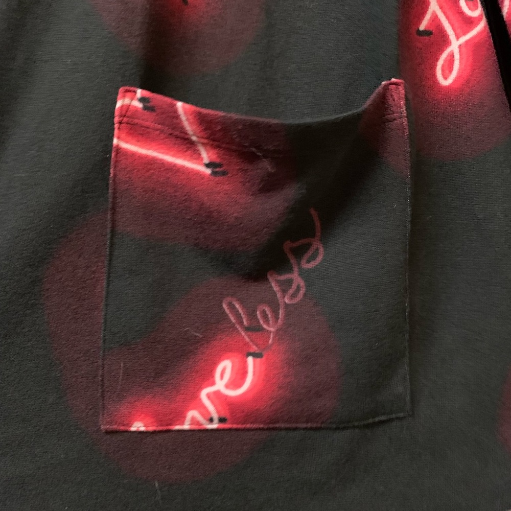 RARE Lularoe Sweater Love Hearts NEON LIGHTS - Picture 6 of 7